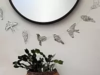 Hanging Aluminum Birds
