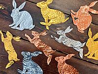 Multiple Metal Rabbits
